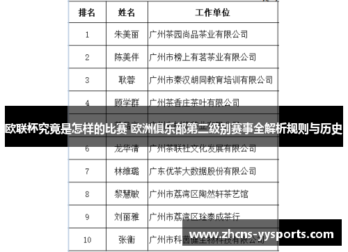 欧联杯究竟是怎样的比赛 欧洲俱乐部第二级别赛事全解析规则与历史
